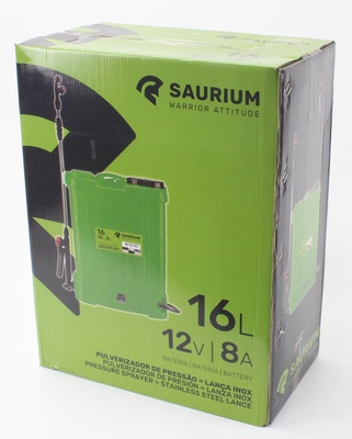Saurium Pulverizador 16l con Bateria 12v 8 Amperios EXPOSICION